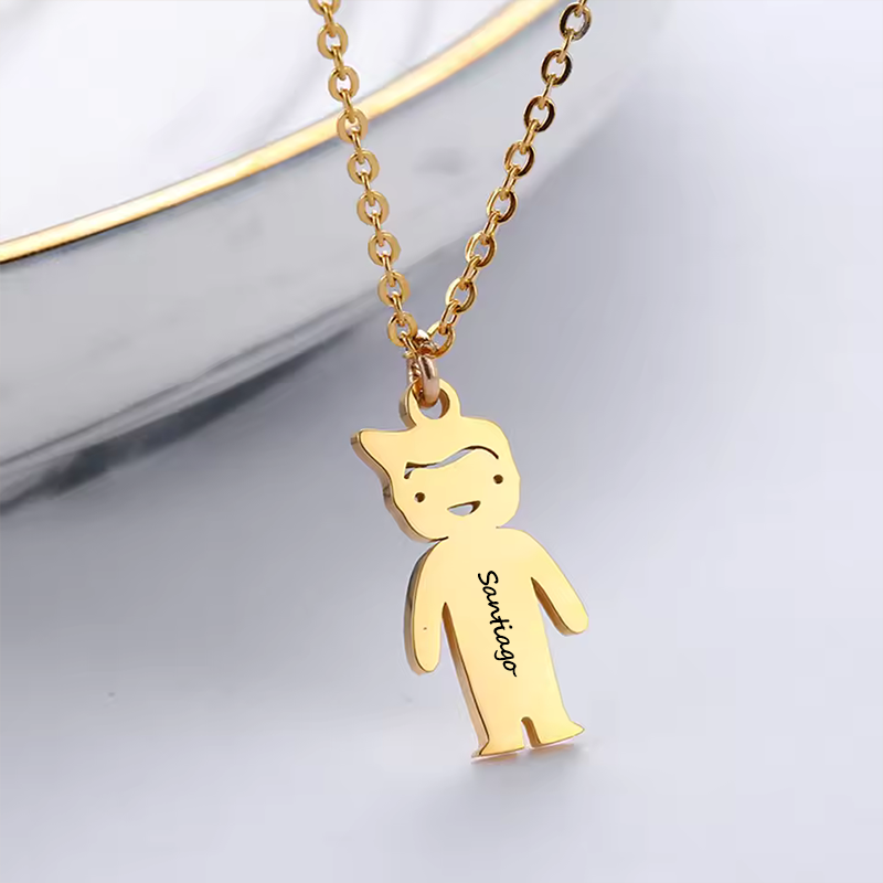 Custom Stainless Steel Family  - Birth Flower Necklace recension och pris